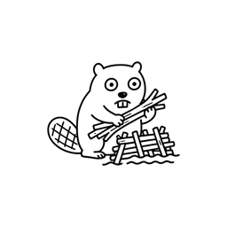 未来を建てるビーバー